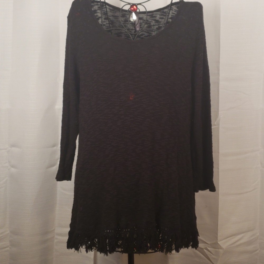 Black Massini Scoop Neck Sweater